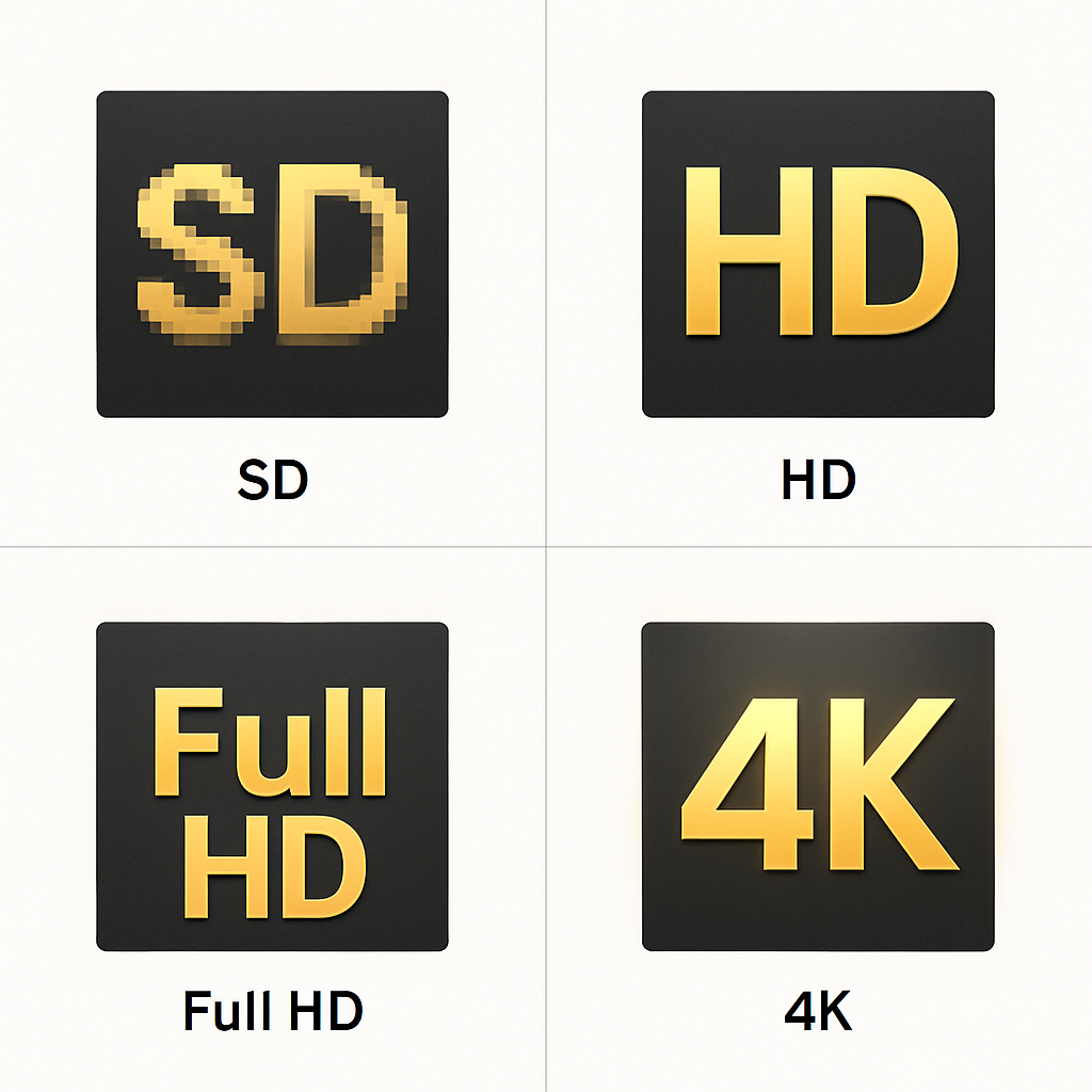 YouTube thumbnail resolution tiers diagram — maxresdefault vs hqdefault